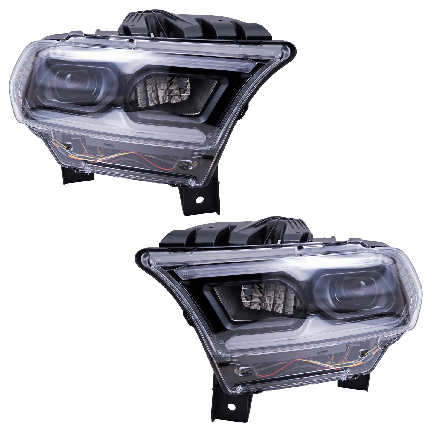 Brock 2221-0152LR Driver Left Passenger Right LED Combination Headlight Assembly Set Compatible with 2021-2023 Dodge Durango