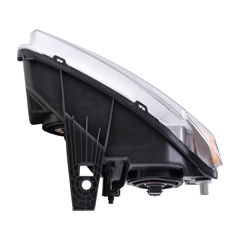 Brock Replacement Passenger Halogen Headlight Chrome Bezel Type Compatible with 2011-2013 Compass