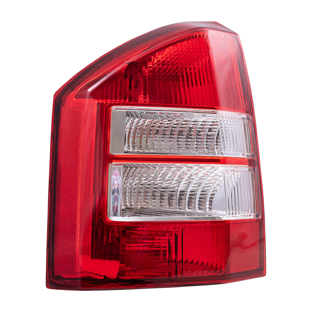 Brock Replacement Driver Tail Light Compatible with 2007-2010 Compass 5303879AD