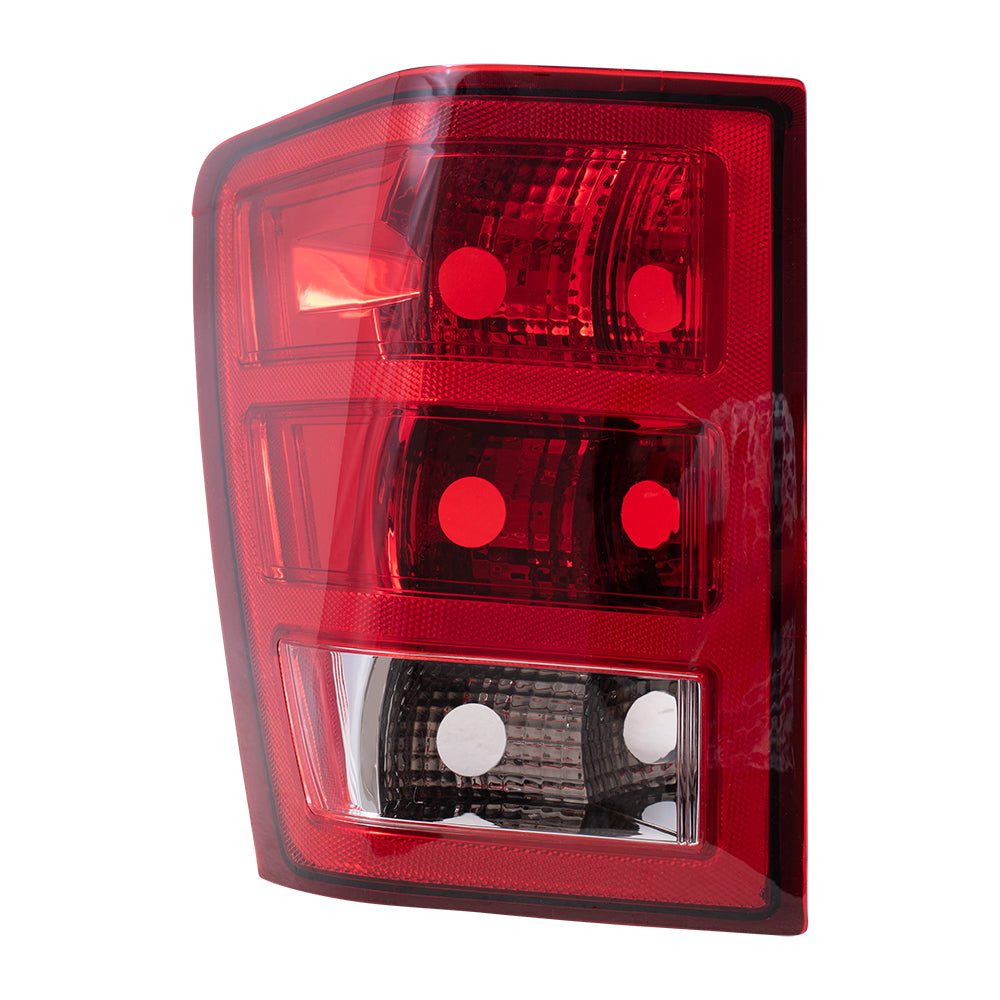 Brock Replacement Driver Tail Light Compatible with 2005-2006 Grand Cherokee 55156615AE
