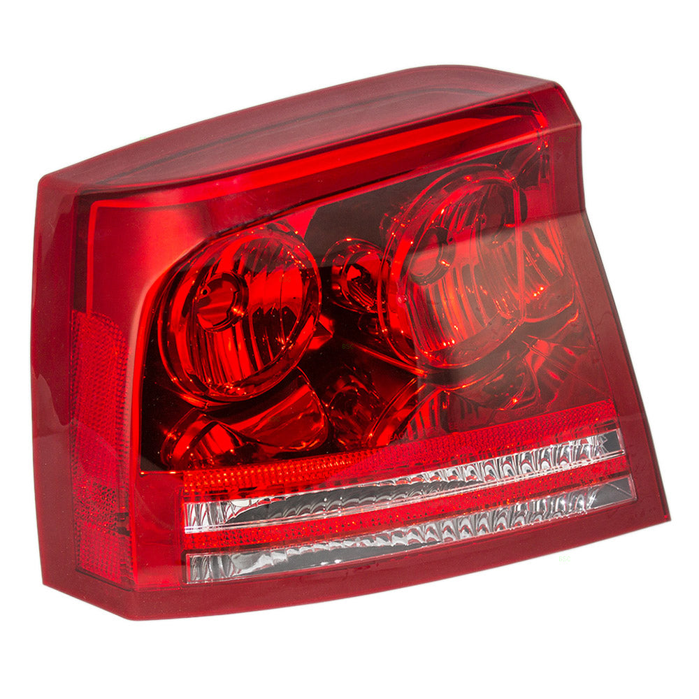 Brock Replacement Driver Tail Light Compatible with 2006-2008 Charger 5174407AA