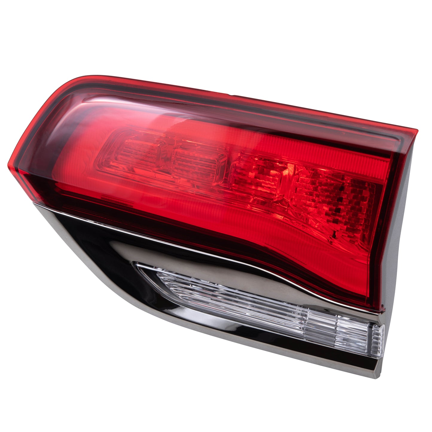 Brock 2222-0095R Passenger Right Liftgate Mounted Tail Light Assembly with Silver Bezel Without Platinum Insert Compatible with 2014-2022 Jeep Grand Cherokee WK Altitude/Laredo/Limited/Overland/Summit