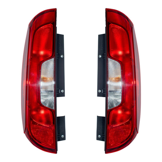 Brock 2222-0098LR Driver Left Passenger Right Combination Tail Light Assembly Set Compatible with 2014-2024 RAM ProMaster City