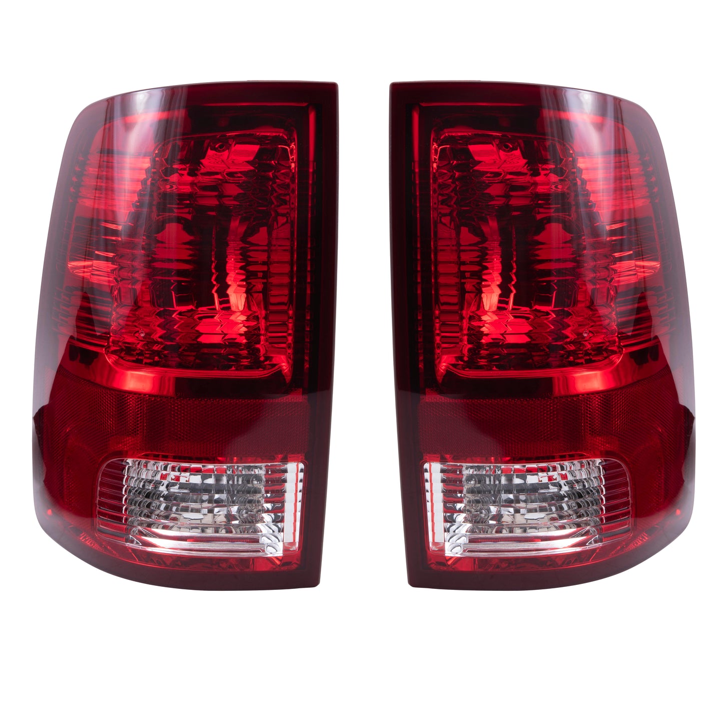 Brock 2222-0552LR Driver Left Passenger Right Tail Light Set Standard Type Compatible with 2009-2010 Dodge RAM 1500 2010 Dodge RAM 2500/3500 2011-2018 RAM 1500/2500/3500 2019-2023 RAM 1500 Classic