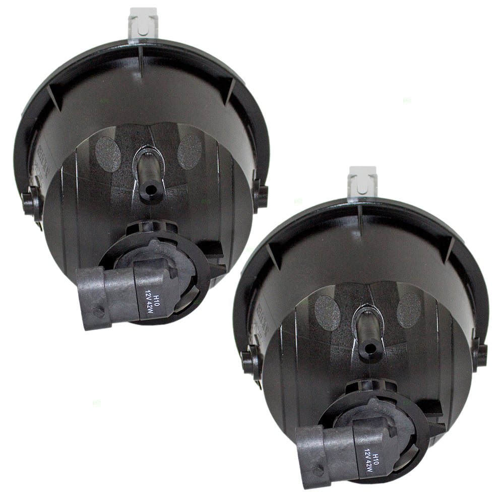 Brock Replacement Pair Set Fog Lights Compatible with 2005 2006 2007 Liberty 55156866AA