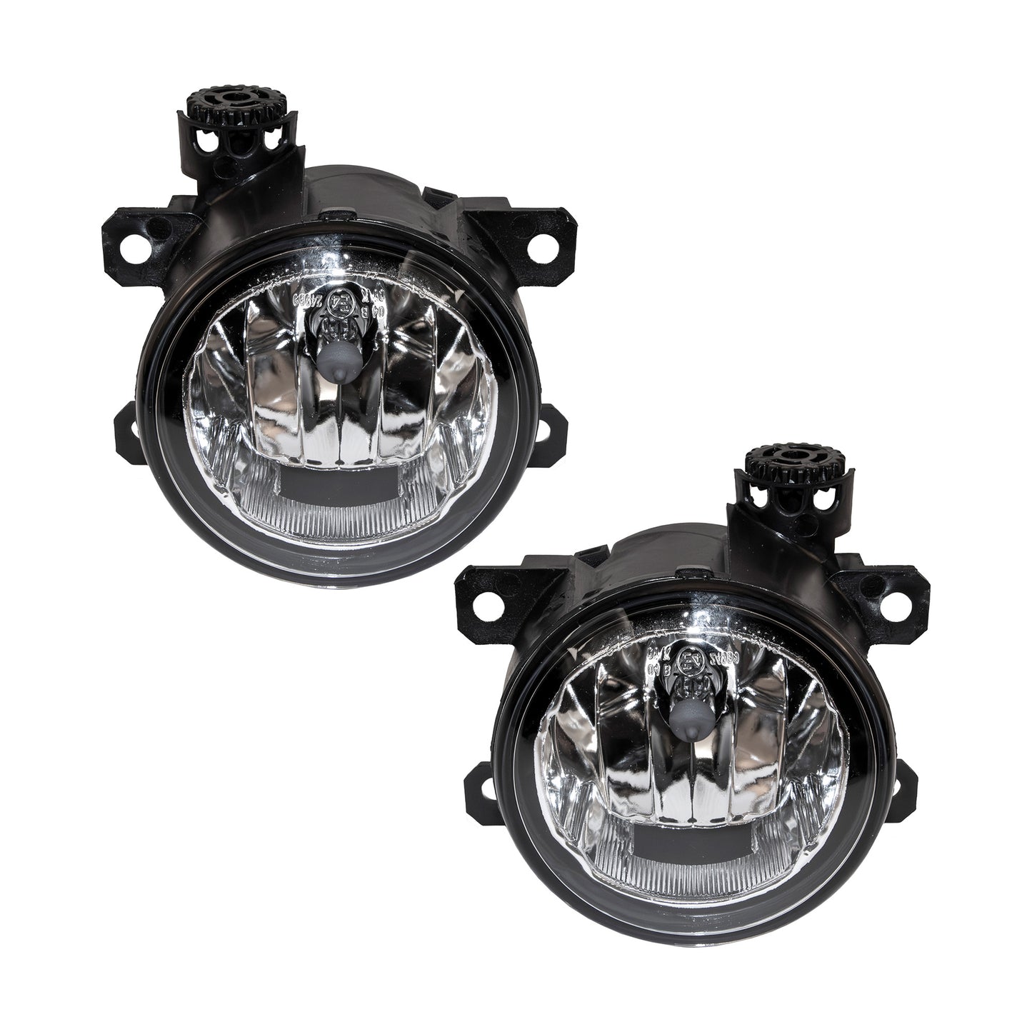 Brock 2225-0024B-2 Driver Left Passenger Right Halogen Fog Light Set Compatible with RAM Pickup-RAM ProMaster-RAM ProMaster City-Jeep Renegade-Jeep Compass-Jeep Cherokee-FIAT 500-FIAT 500L-FIAT 500X