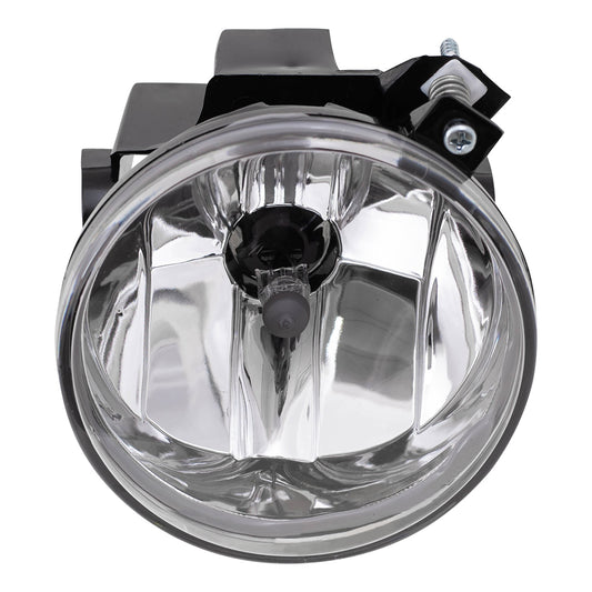 Brock Replacement Round Fog Light Lamp w/ Clear Lens Compatible with 01-03 Durango 01-04 Dakota Pickup Truck 55077320AB