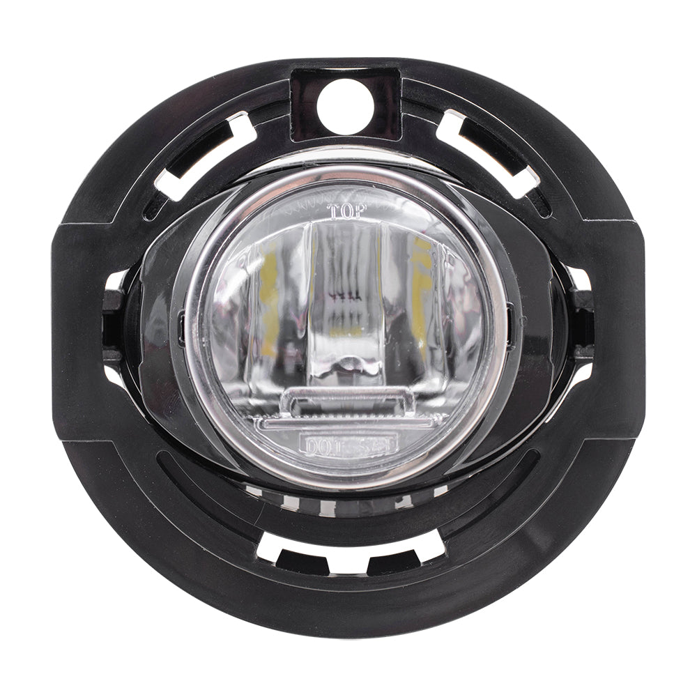 Brock Replacement LED Fog Light Projector Type Compatible with 15-19 300 17-20 Pacifica 14-20 Grand Cherokee 15-19 Charger