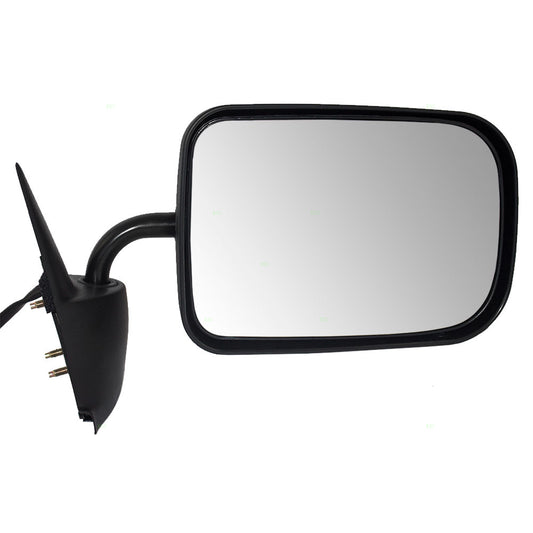 Brock Replacement Passenger Side Power Mirror Textured Black Compatible with 1994-1997 1500/2500/3500