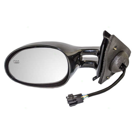 Replacement Drivers Power Side View Mirror Heated Compatible with 1995-2000 Stratus Cirrus 4646309