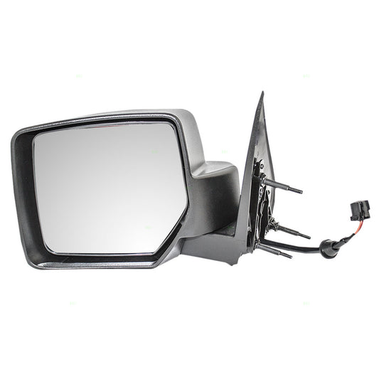 Replacement Driver Power Side View Mirror Textured Black Compatible with 2008-2012 Liberty 57010077AF