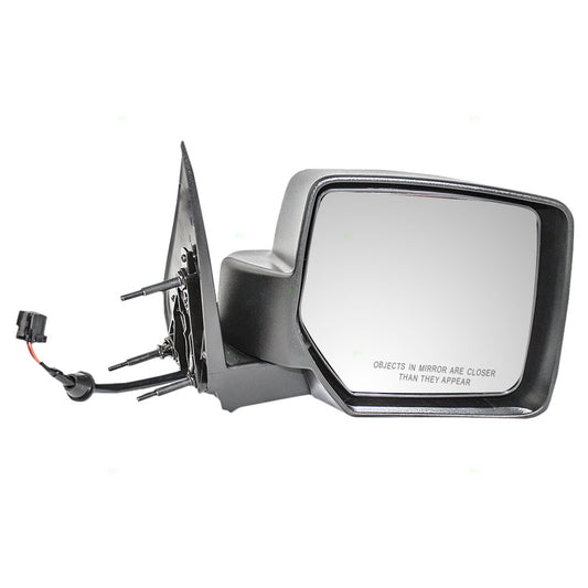 Replacement Passenger Power Side View Mirror Textured Black Compatible with 2008-2012 Liberty 57010076AF