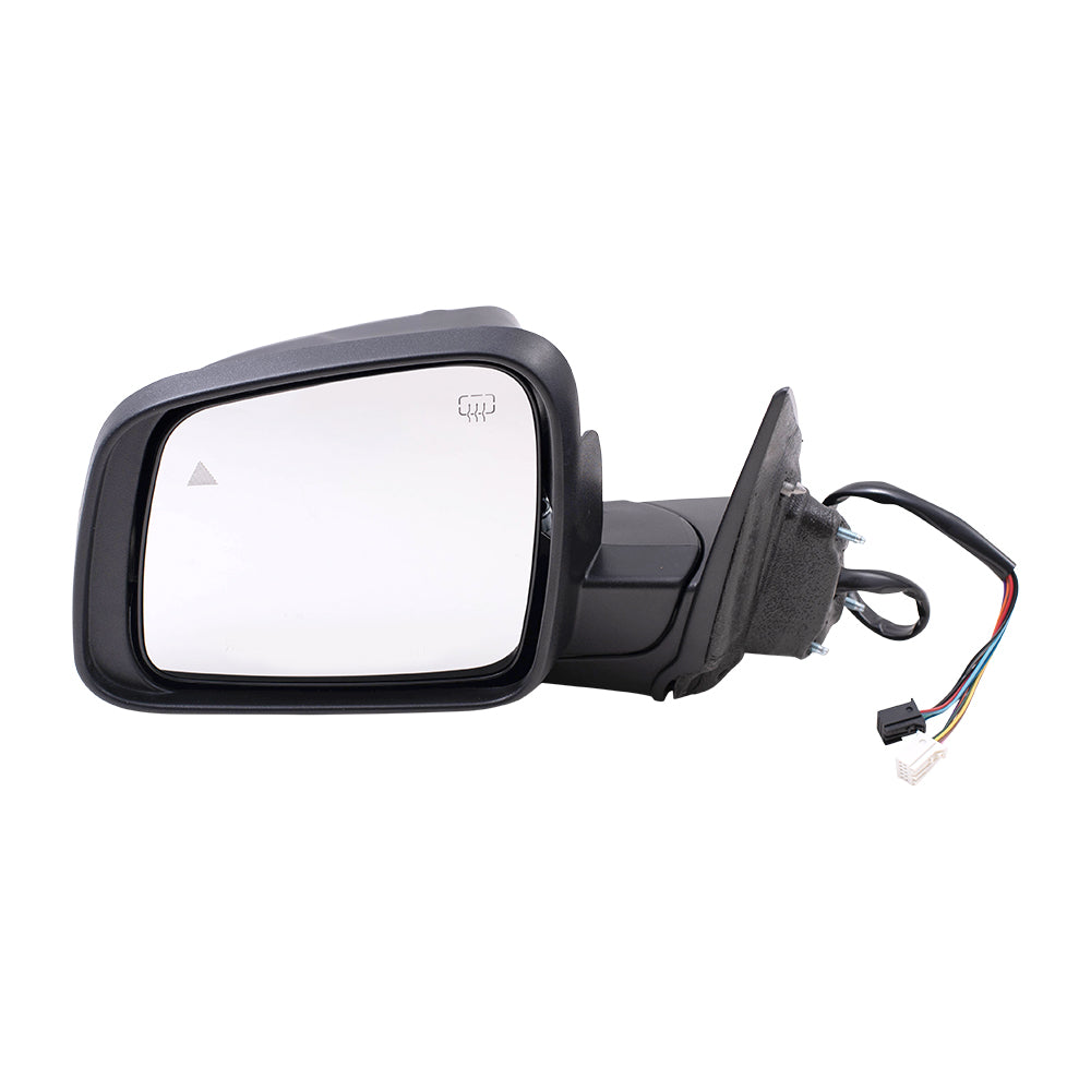 Brock Replacement Driver Side Power Mirror Paint to Match Black with Heat-Signal-Memory-Blind Spot Detection without Auto Dim Compatible with 2012-2020 Dodge Durango