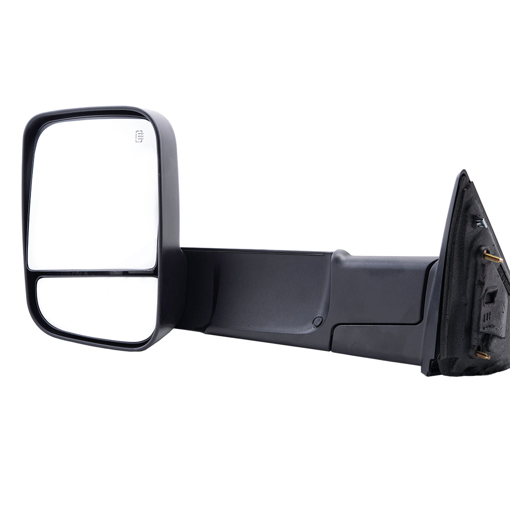 Brock Replacement Driver Side Power Tow Mirror with Heat, Signal, Puddle Light and Temperature Sensor without Memory Compatible with 2013-2018 1500/2500/3500/4500/5500 & 2019-2021 1500 Classic