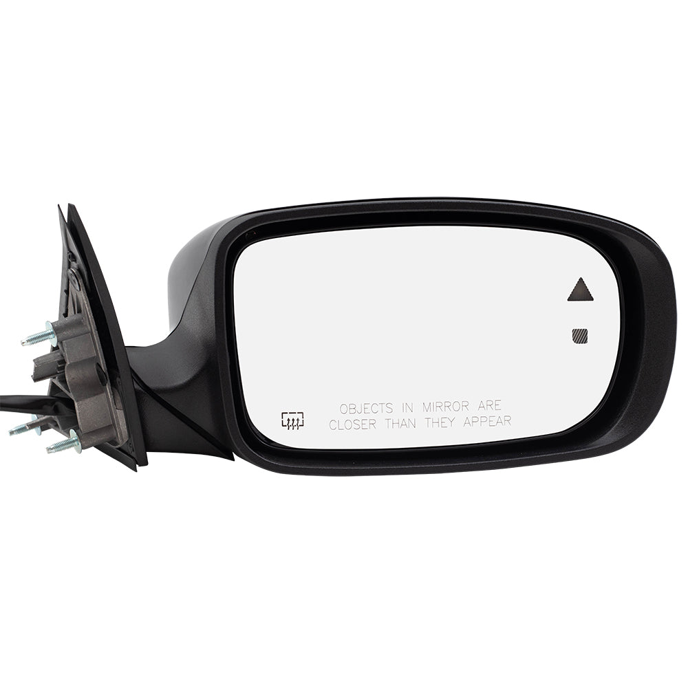 Replacement Passenger Power Side View Mirror Heated Blind Spot Detection Compatible with 2011-2018 Charger 1TG40DX8AK