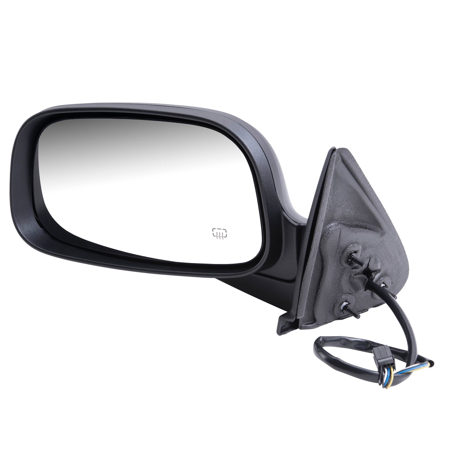 Replacement Driver Power Side View Mirror Heated Textured Compatible with 2001-2004 Dakota 2001-2003 Durango 55077252AE