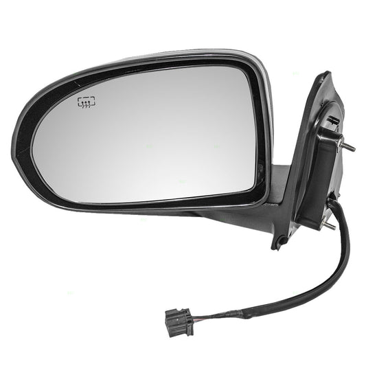 Replacement Driver Power Side View Mirror Heated Textured Compatible with 2007-2017 Compass 5115047AK