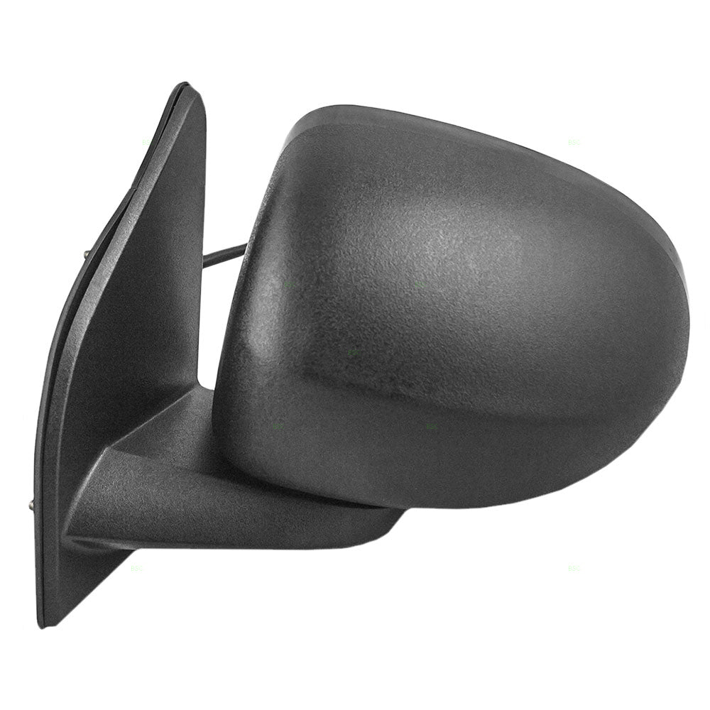 Replacement Driver Power Side View Mirror Heated Textured Compatible with 2007-2017 Compass 5115047AK