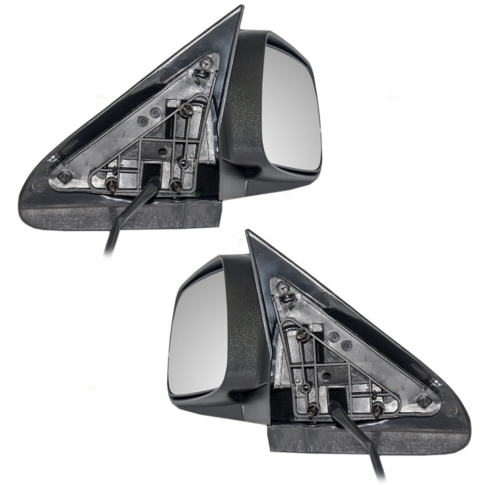 Driver and Passenger Power Side View Mirrors Heated Replacement for Jeep SUV 55156453AE 55156452AD