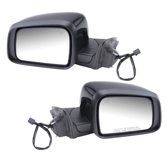 Driver and Passenger Power Side View Mirrors Heated Manual Folding Replaces 5SG19TZZAF 5SG18AXRAF CH1320330 CH1321330