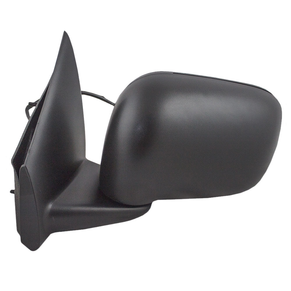 Replacement Driver Power Side View Mirror Heated Textured Black Compatible with 2004-2009 Durango 55077401AM