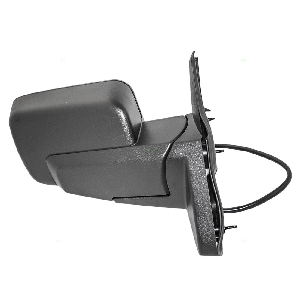 Replacement Passenger Power Side View Mirror Heated Memory Textured Black Compatible with 2006-2010 Commander 55157012AE