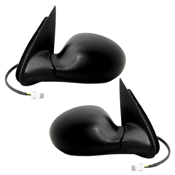 Replacement Driver and Passenger Power Side View Mirrors Heated Textured Compatible with 2001-2003 PT Cruiser 4724657AF 4724656AF