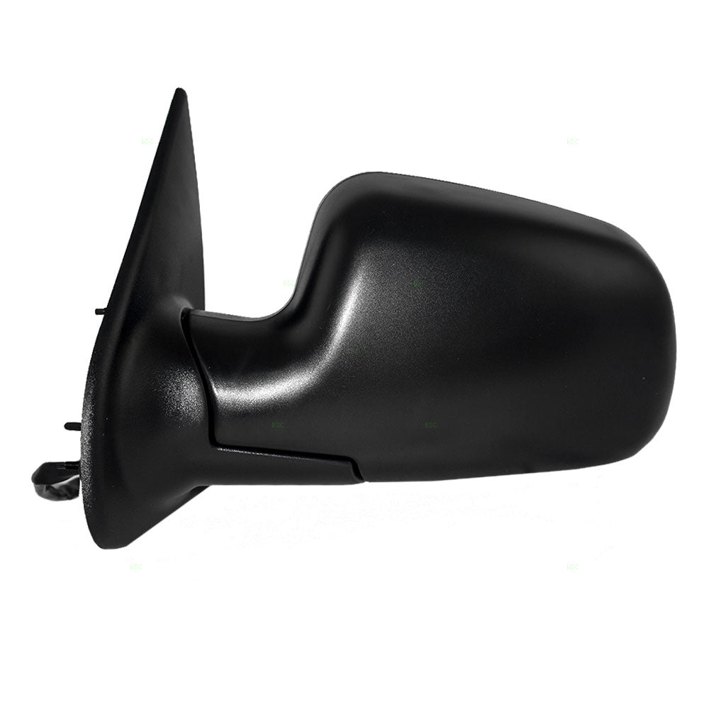 Replacement Driver Power Side View Mirror Heated with 8" Pigtail Textured Black Compatible with 1999-2004 Grand Cherokee 55155233AE