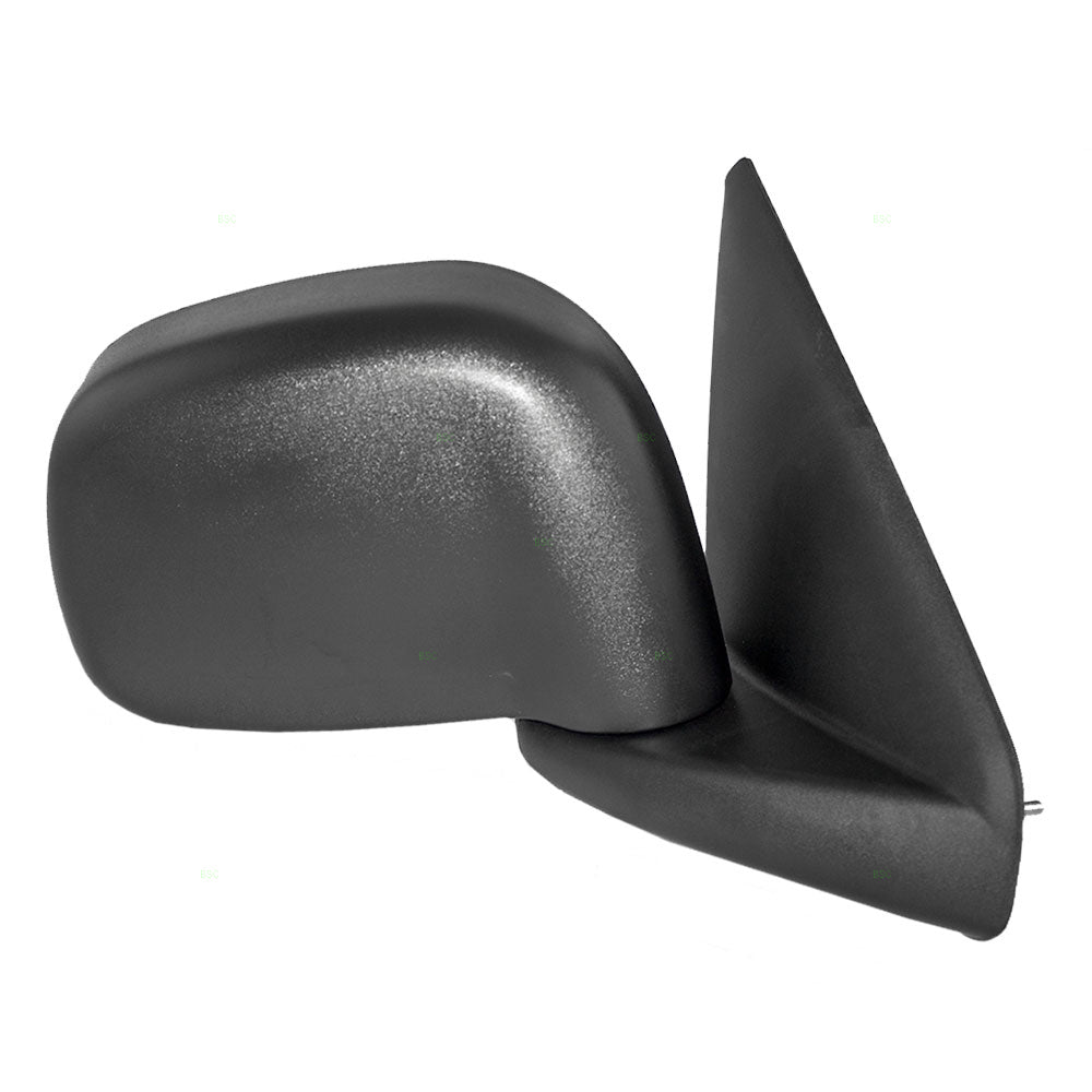 Brock Replacement Passenger Side Power Mirror 6x9 Textured Black with Heat Compatible with 2002-2008 1500 & 2003-2009 2500/3500 55077924AD