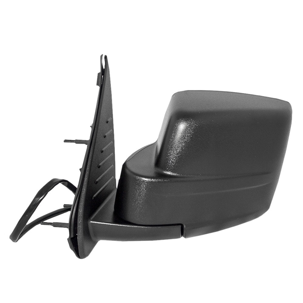 Replacement Driver Power Side View Mirror Heated Textured Black Compatible with 2008-2012 Liberty 57010185AF CH1320287