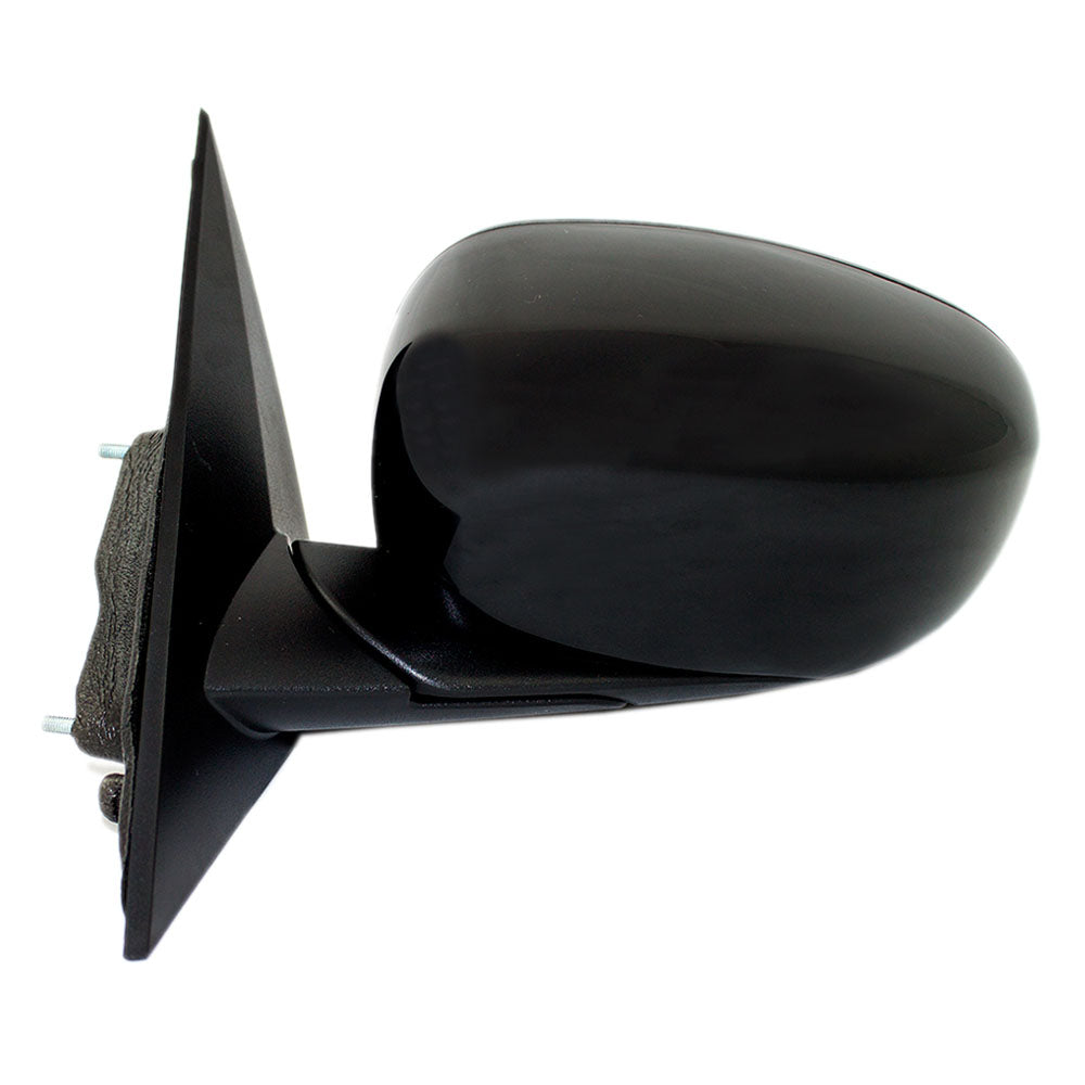 Brock Replacement Driver Side Power Mirror Smooth Black Foldaway with Heat without Memory or Auto Dim Compatible with 2006-2010 Charger XB811XRAK