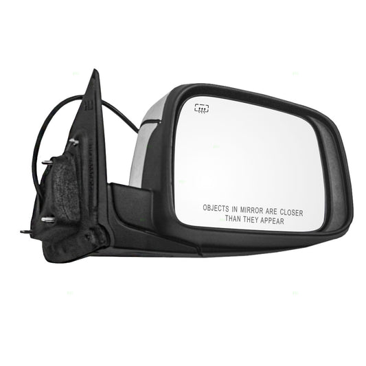 Replacement Passenger Power Side View Mirror Heated with Chrome Cover Compatible with 2011-2018 Durango 68249321AB