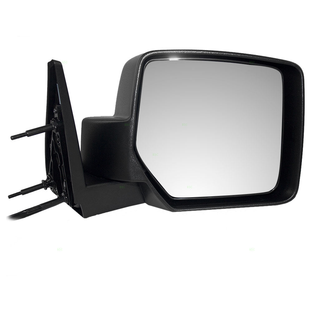 Replacement Passenger Power Side View Mirror Textured Black Compatible with 2007-2011 Nitro 55157188AI