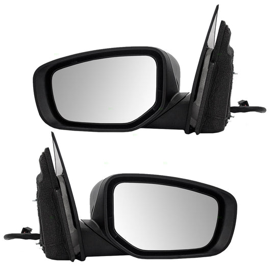 Driver and Passenger Power Side View Mirrors Ready-to-Paint Replacement for Dodge 1TA111X8AH 1TA101X8AH