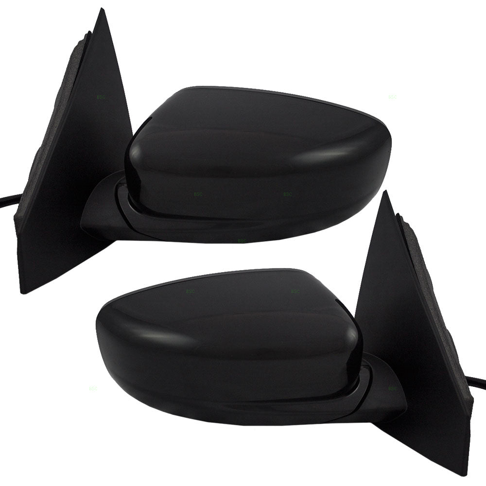 Driver and Passenger Power Side View Mirrors Ready-to-Paint Replacement for Dodge 1TA111X8AH 1TA101X8AH