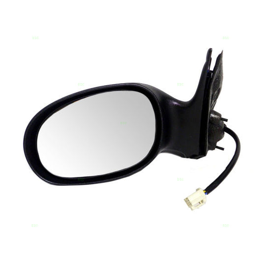 Replacement Driver Power Side View Mirror Textured Black Compatible with 2001-2006 Sebring Stratus Sedan 4805311AD