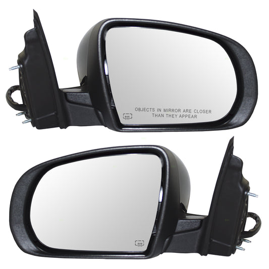 Pair Set Power Side View Mirrors Heated Signal Memory Puddle Lamp Replacement for 14-18 Jeep Cherokee 1UV69TZZAD 68228914AA