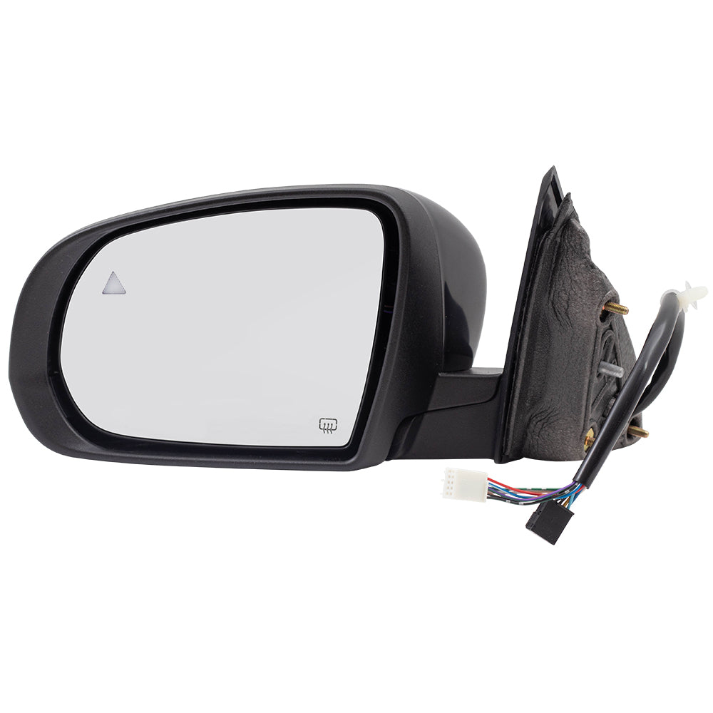 Replacement Driver Side Mirror Power Folding Heated Signal Memory Puddle Lamp Blind Spot Detection Compatible with 2014-2018 Cherokee 1VF55TZZAD