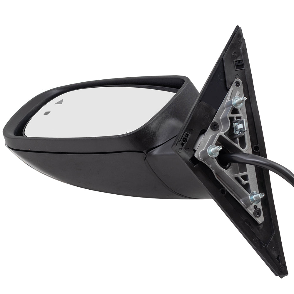 Brock Aftermarket Replacement Driver Left Power Mirror Paint To Match Black With Heat-Signal-Puddle Light-Memory-Blind Spot Detection Compatible With 2012-2018 Chrysler 300