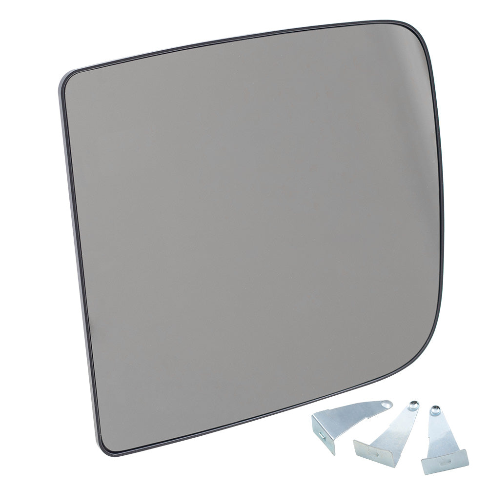 Brock Replacement Driver Side Upper Tow Mirror Glass & Base without Heat Compatible with 2009 1500, 2010-2018 1500/2500/3500/4500/5500 & 2019-2021 1500 Classic