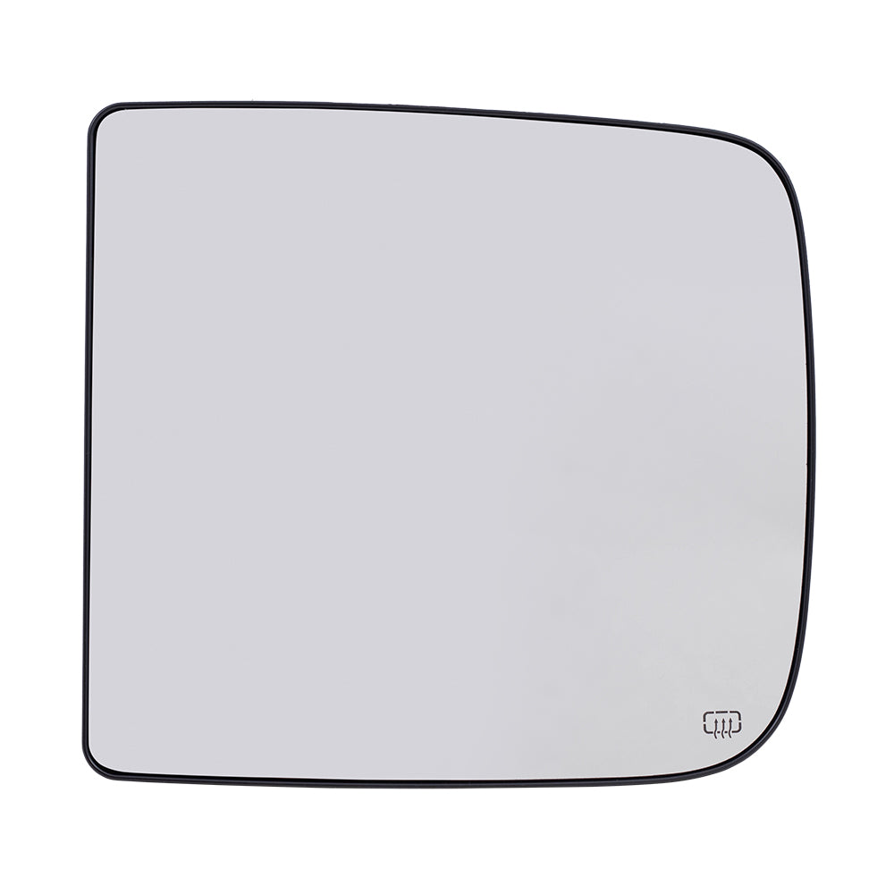 Brock Replacement Driver Side Upper Tow Mirror Glass & Base with Heat Compatible with 2009 1500, 2010-2018 1500/2500/3500/4500/5500 & 2019-2021 1500 Classic