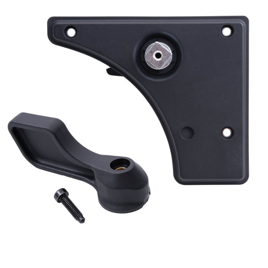 Brock 2441-0005LC2 Aftermarket Replacement Driver Left Inside Sliding Side Door Handle & Bezel Set Textured Black Compatible With 2014-2023 RAM Promaster