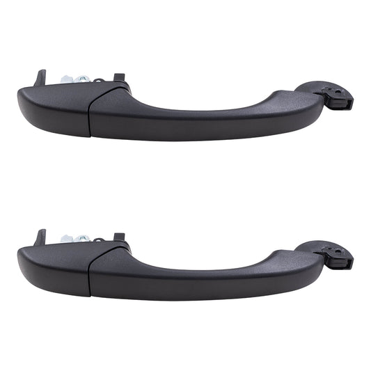 Brock Replacement Pair Set Rear Outside Sliding Door Handles Textured Compatible with 08-16 Chyrsler Town & Country Grand Caravan 4589712AC