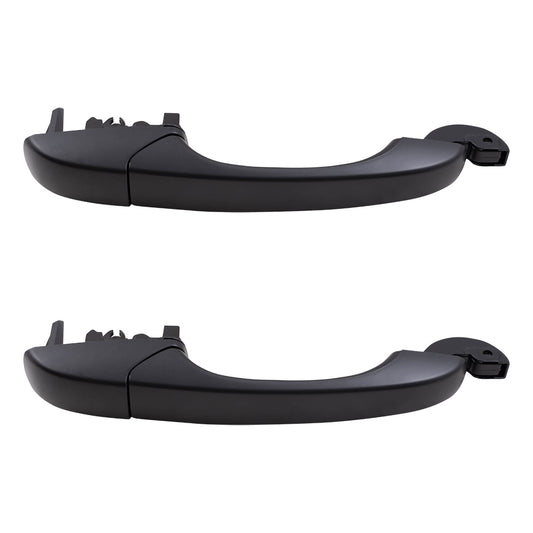 Brock Replacement Pair Set Outside Rear Sliding Door Handles Compatible with 08-16 Town & Country Grand Caravan