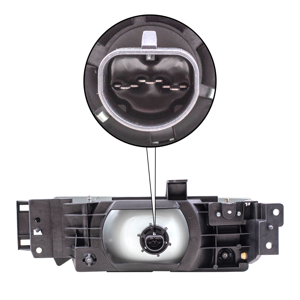 Brock Replacement Driver and Passenger Headlights Compatible with 1991-1996 Escort F1CZ13008B F1CZ13008A