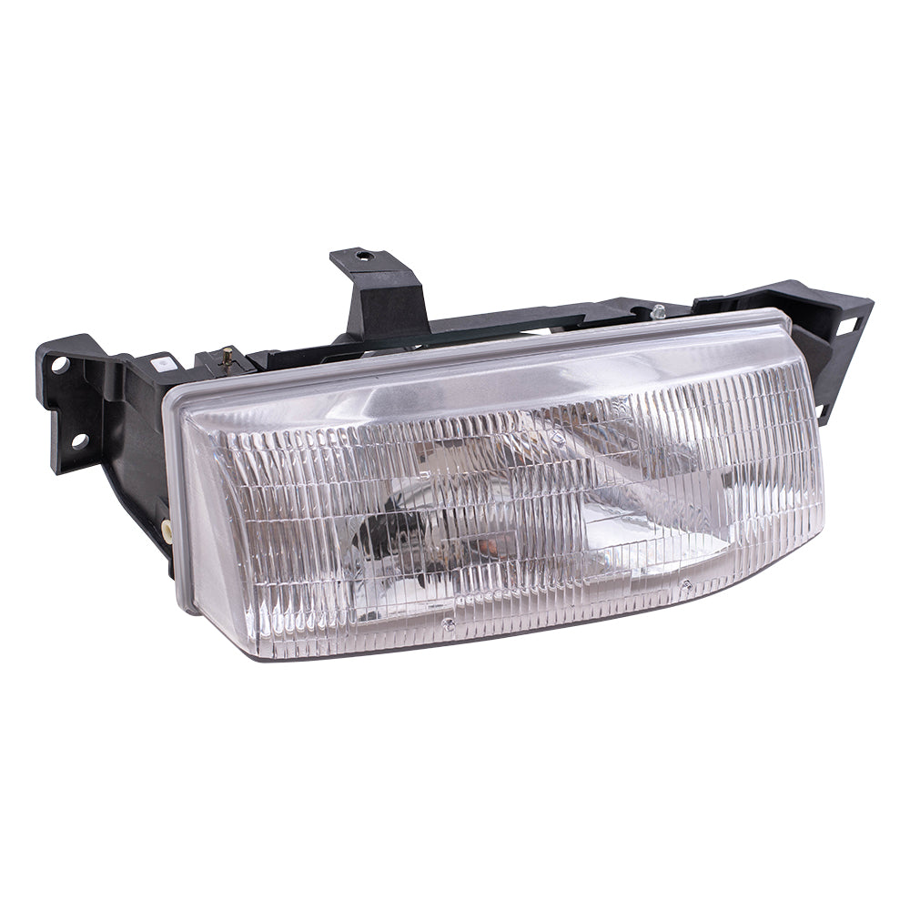 Brock Replacement Passengers Headlight Headlamp Compatible with 1991-1996 Escort F1CZ13008A