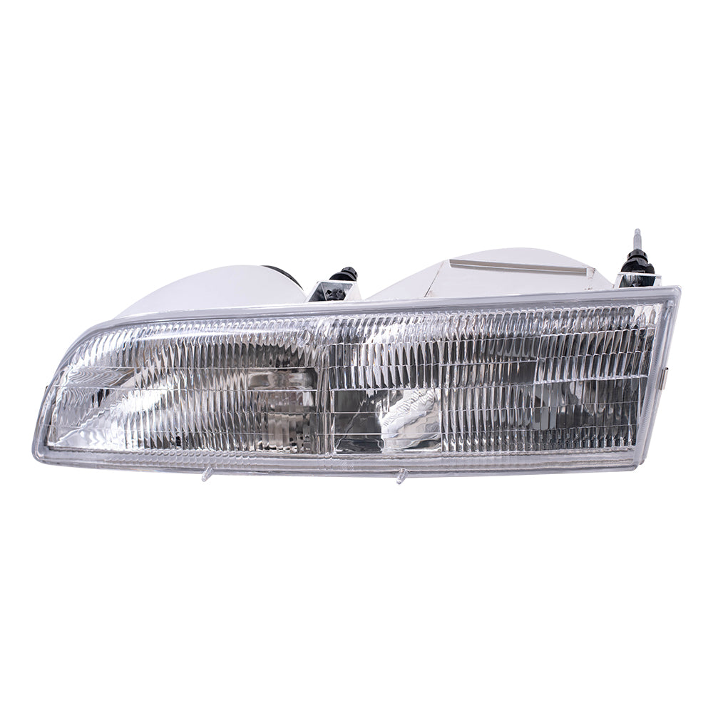 Brock Replacement Drivers Headlight Compatible with 1992-1997 Crown Victoria F2AZ 13008 B