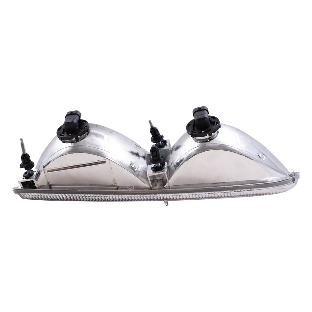 Brock Replacement Driver and Passenger Headlights Compatible with 1992-1997 Crown Victoria F2AZ13008B F2AZ13008A