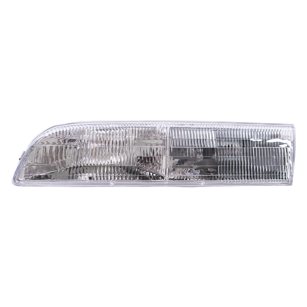 Brock Replacement Drivers Headlight Compatible with 1992-1997 Crown Victoria F2AZ 13008 B