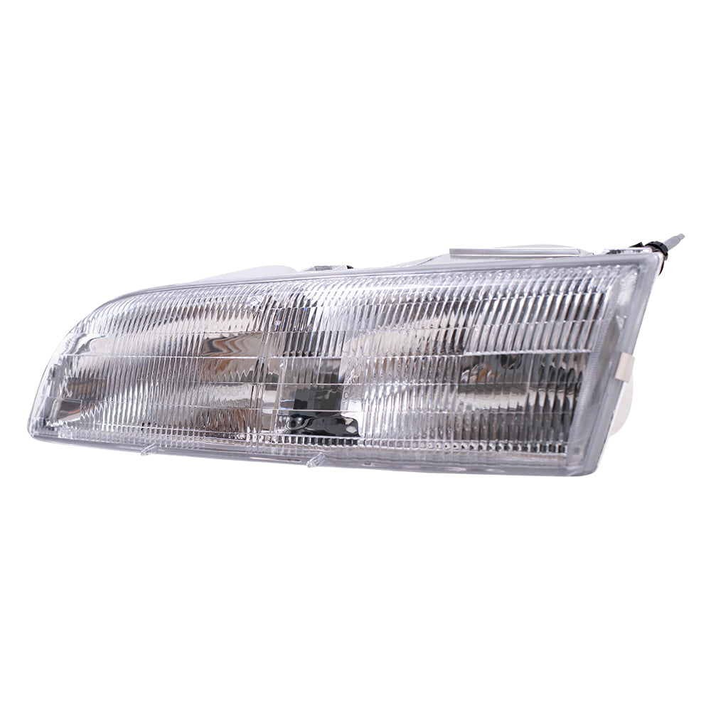 Brock Replacement Drivers Headlight Compatible with 1992-1997 Crown Victoria F2AZ 13008 B